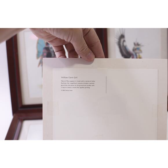 Danny Lanza, 2002, Native American, Print, Lot, Wall Hanging, ~ 251016-WH 1378 - Picture 6 of 8